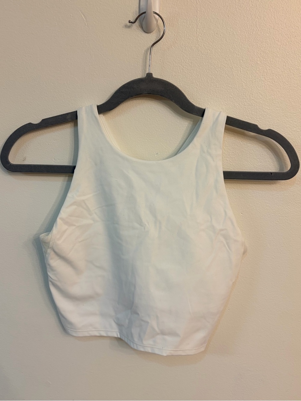 NWOT Avia White High-Neck Crop Tank